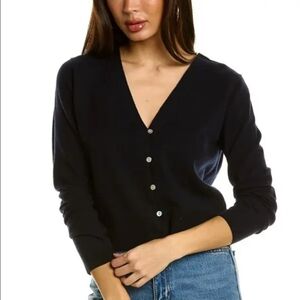 Vince Loop Trim Wool & Cashmere-blend Cardigan